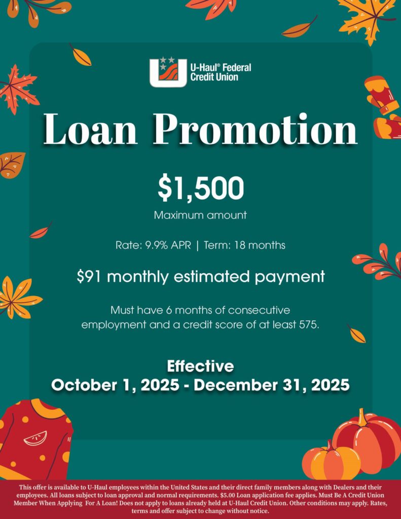 Image of a graphic displaying a Loan Promotion